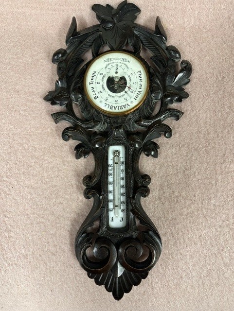 Vintage weerstation (barro- thermometer), Ophalen, Gebruikt, Weerstation