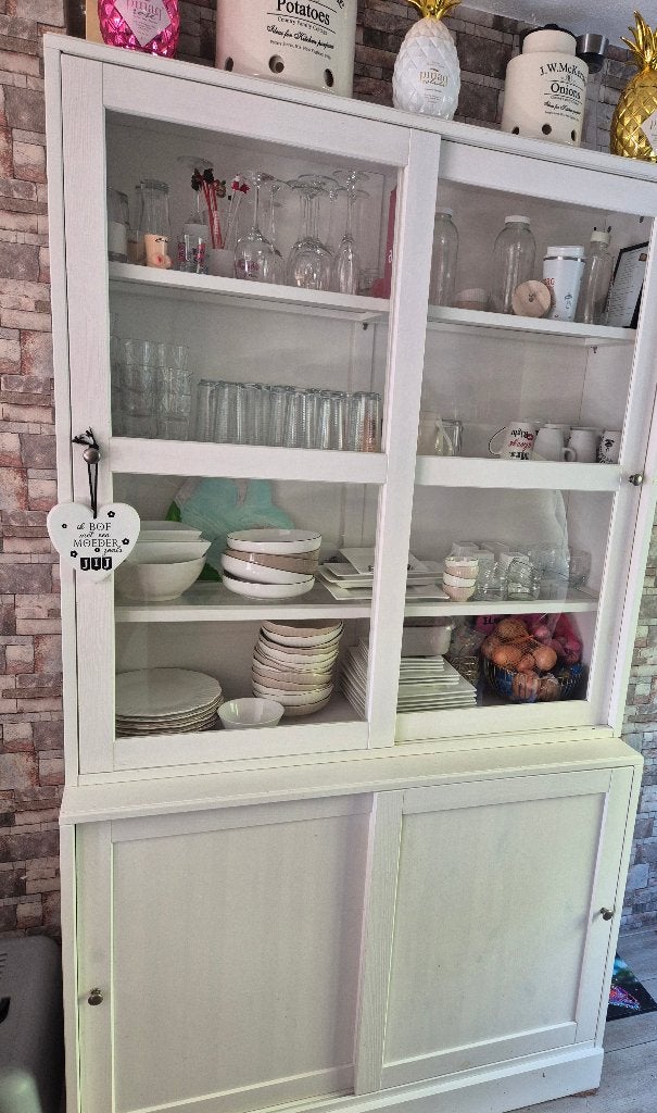 Buffetkast wit, Ophalen, Gebruikt, 100 tot 150 cm, 200 cm of meer