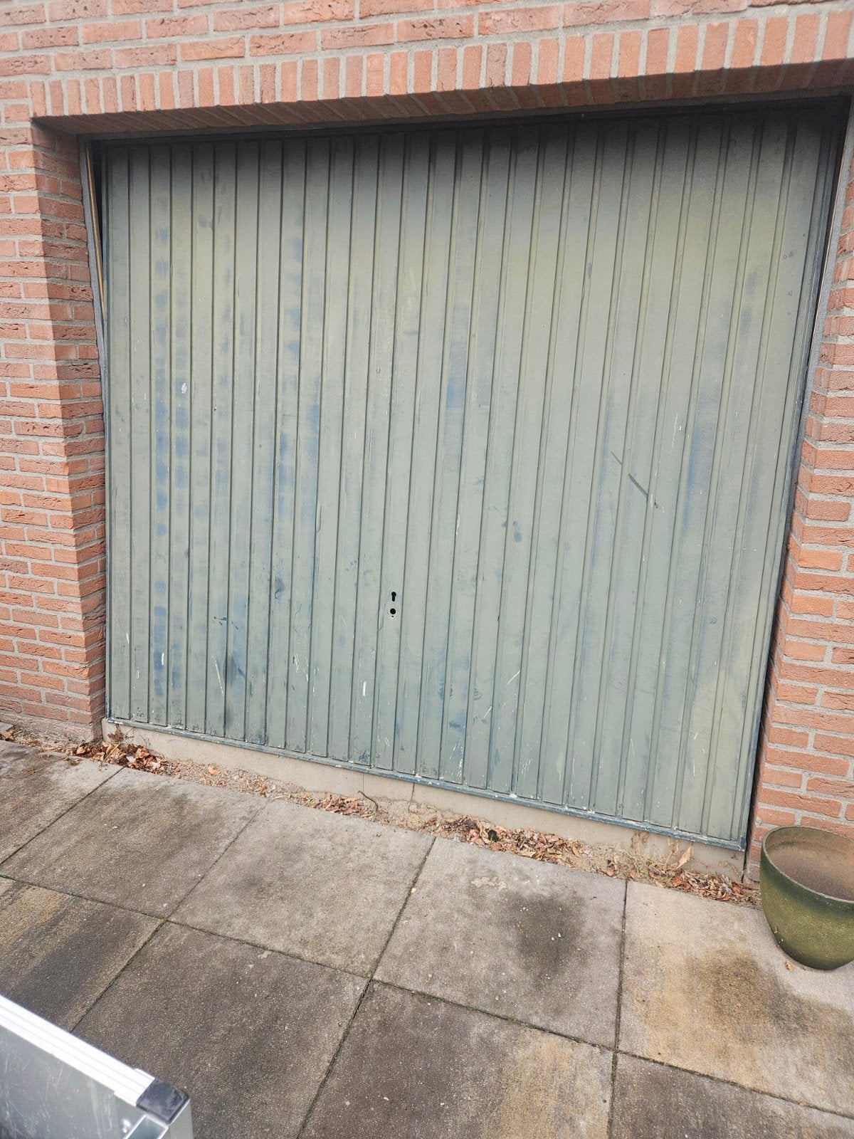 Garagedeur 230x210 cm met elektrische opener, Gebruikt, Garagedeur, Ophalen of Verzenden, 120 cm of meer
