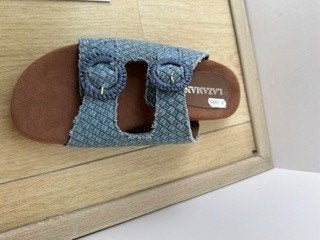 Slipper LAZAMANI jeans, Kleding | Dames, Schoenen, Slippers, Blauw, Ophalen of Verzenden, Zo goed als nieuw