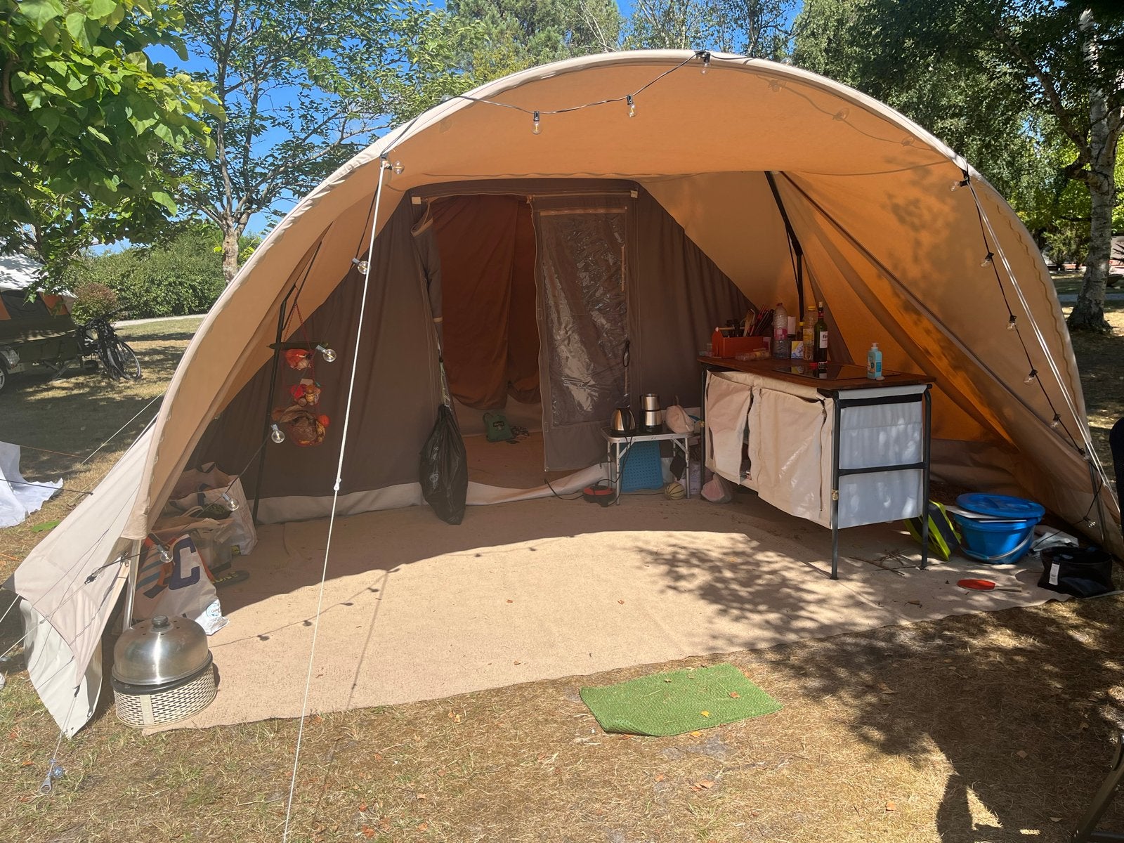 Smitveld Violist Elégance 2014 - Luxe vouwwagen voor gezin, Caravans en Kamperen, Vouwwagens, Smitveld, tot en met 4, Beige, Aanwezig