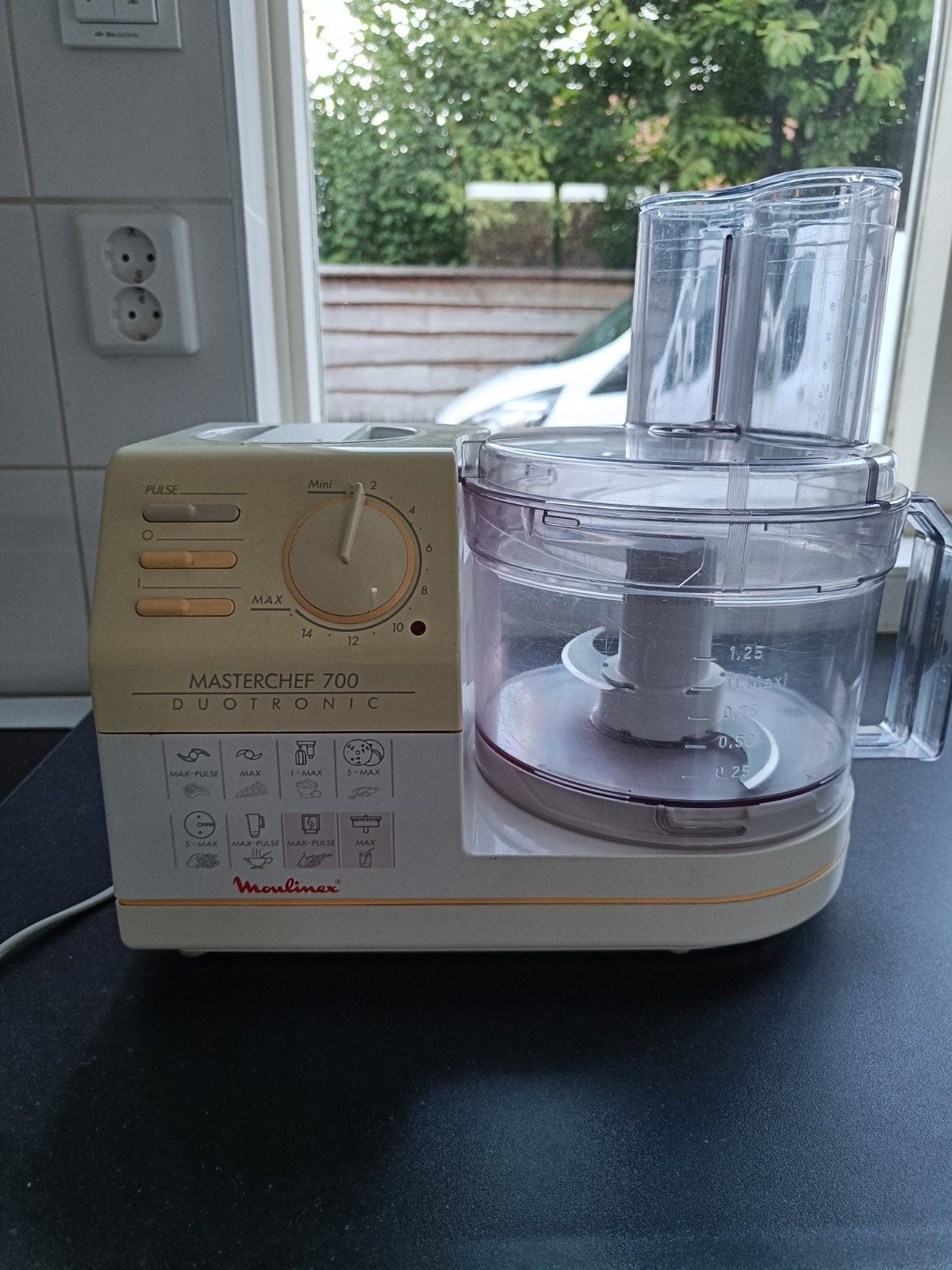 moulinex keukenmachine foodprocessor, 1 tot 2 liter, Ophalen, Gebruikt, 3 snelheden of meer