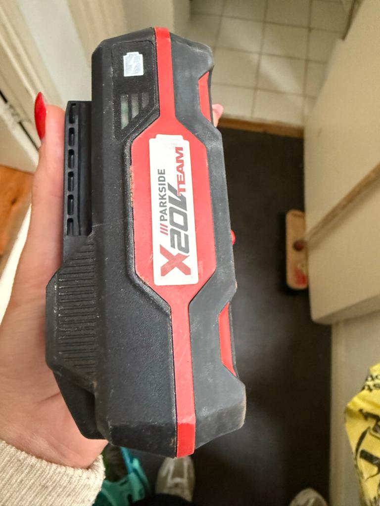 Parkside X 20V Team Accu PAP 20 B1 - 20V, 2.0Ah, Ophalen of Verzenden, Gebruikt