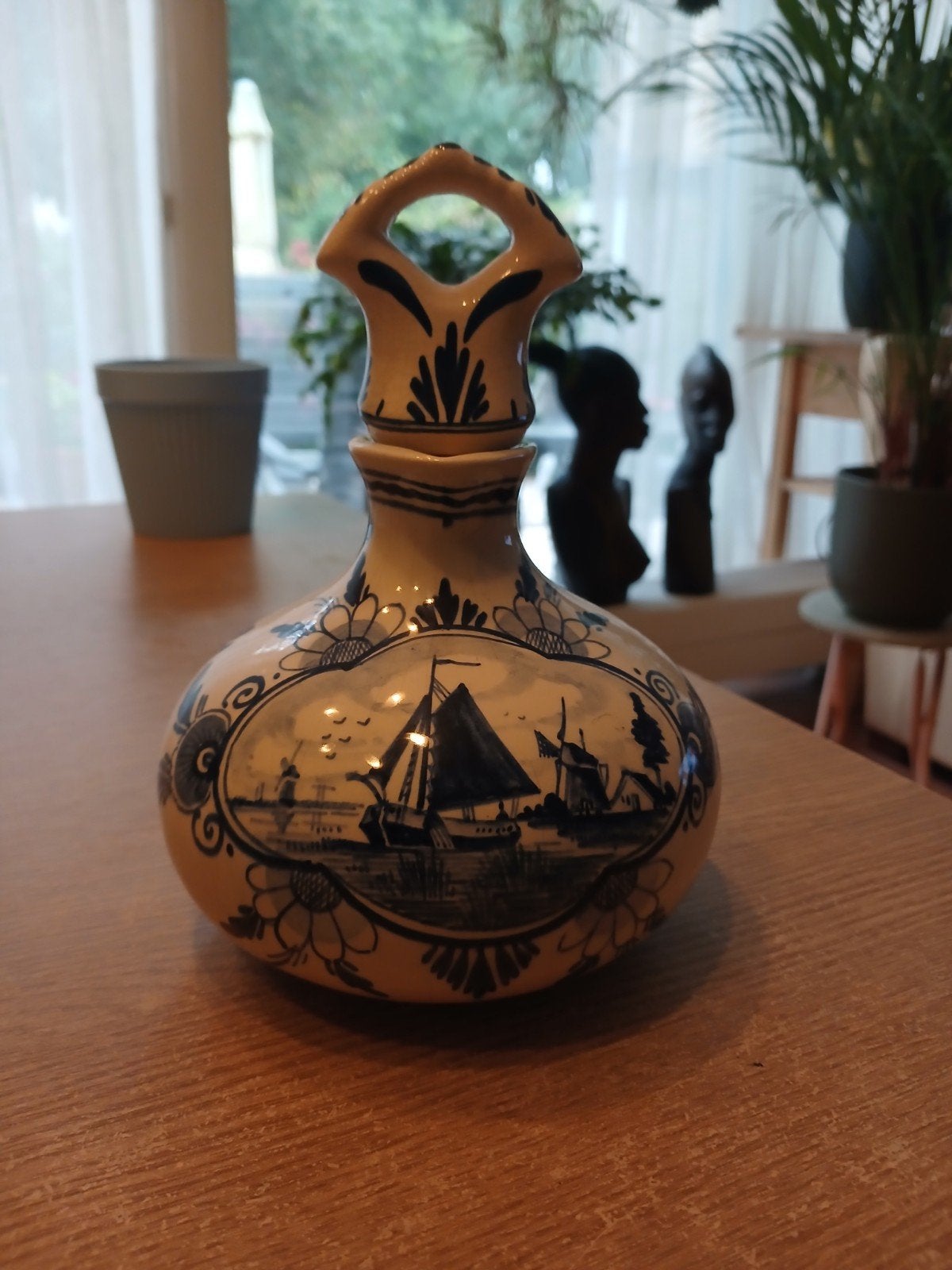 Antieke Erven Lucas Bols kruik - Delfts Blauw, Ophalen of Verzenden