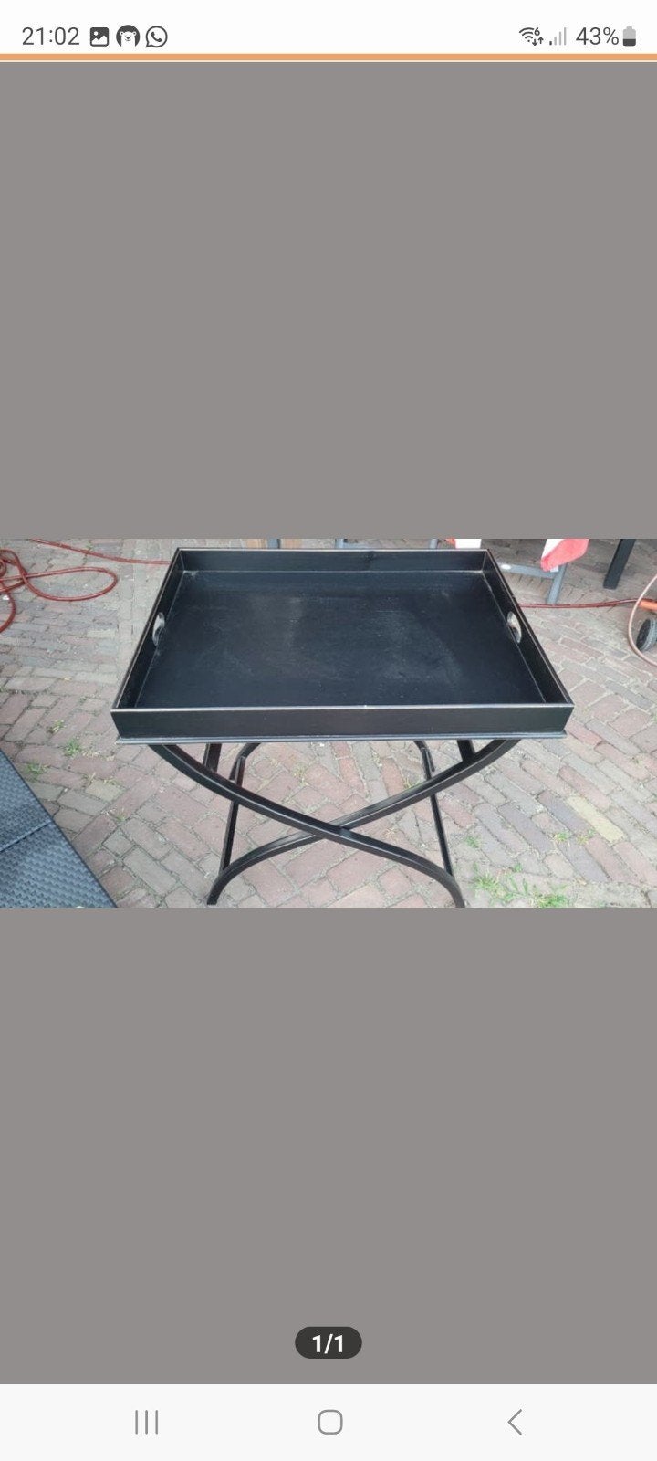 Butler tray Rofra, Ophalen, Rechthoekig, Hout