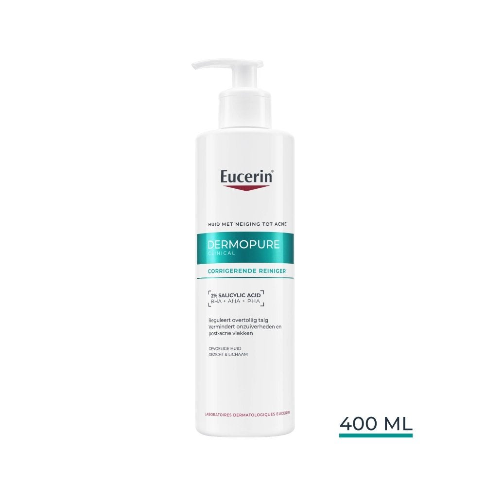 Eucerin DermoPure Triple Action Reinigingsgel 400ml, Verzenden, Nieuw, Gehele gezicht, Reiniging