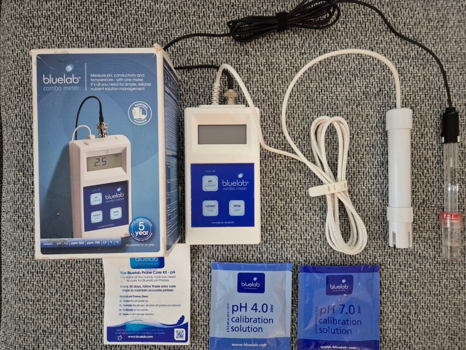Bluelab Combo Meter: pH, EC, PPM, Temperatuur, Ophalen of Verzenden