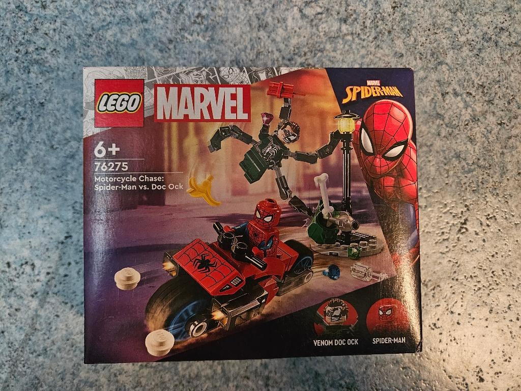 Lego 76275 Spider-Man Motorcycle Chase NIEUW, Marvel, Lego, Nieuw, Ophalen of Verzenden