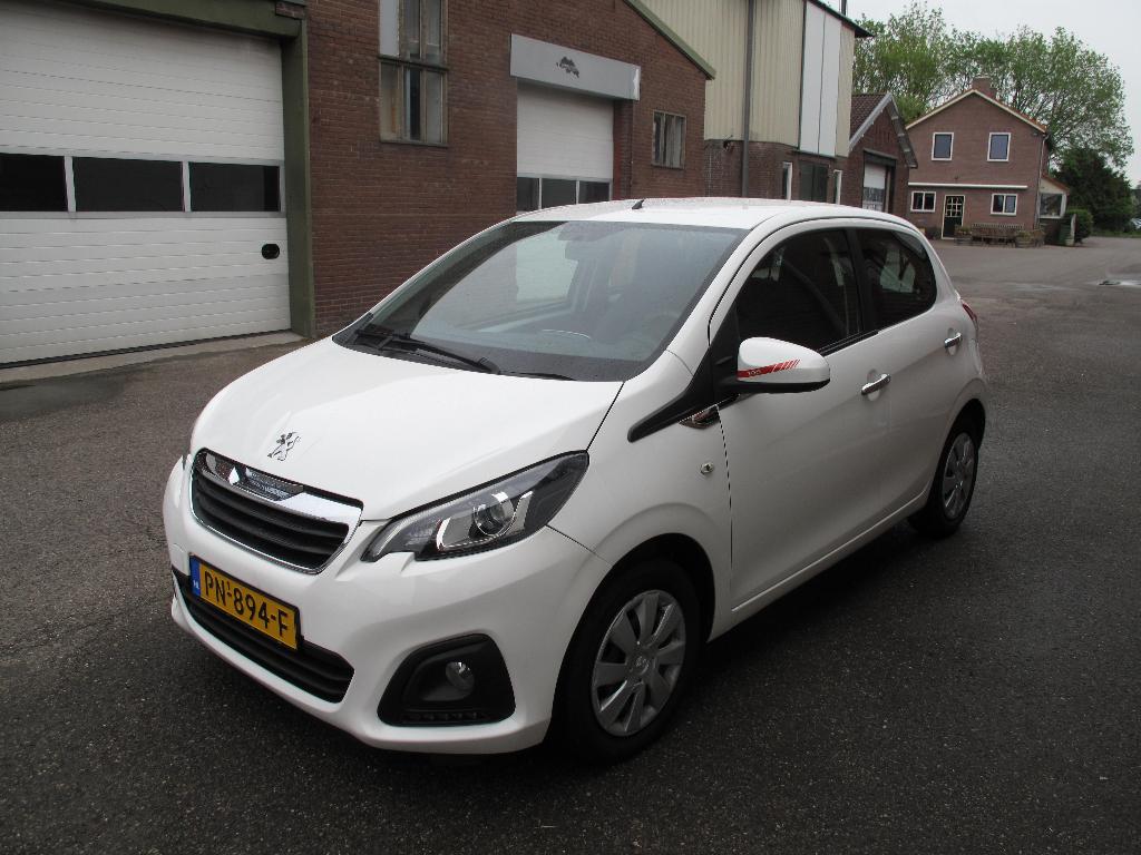 Peugeot 108 1.0 12V E-vti 51KW 5DR 2017 Wit, Auto's, Voorwielaandrijving, Stof, Wit, Origineel Nederlands