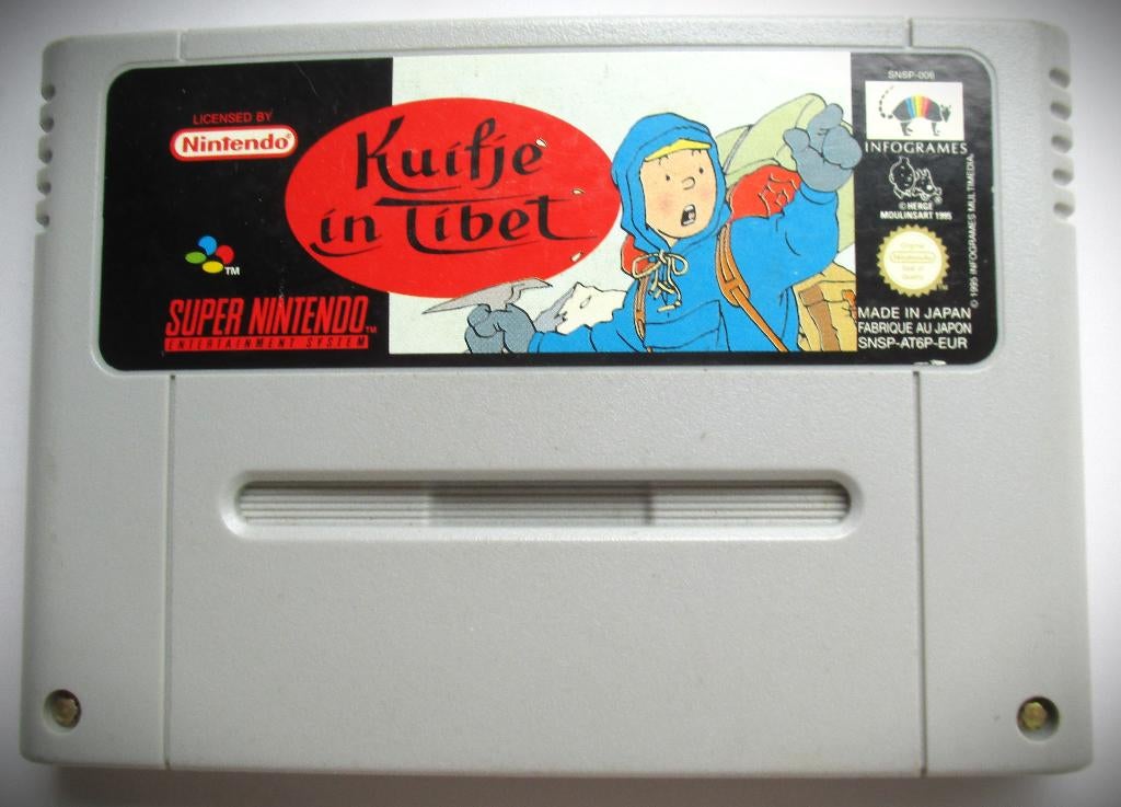 Kuifje in Tibet~Nintendo SNES game~Tintin~Super Nintendo~PAL, Spelcomputers en Games, Games | Nintendo Super NES, Avontuur en Actie