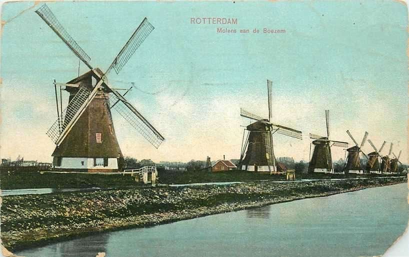 380-870-029 Rotterdam Molens aan de Boezem, Verzenden, Voor 1920, Zuid-Holland