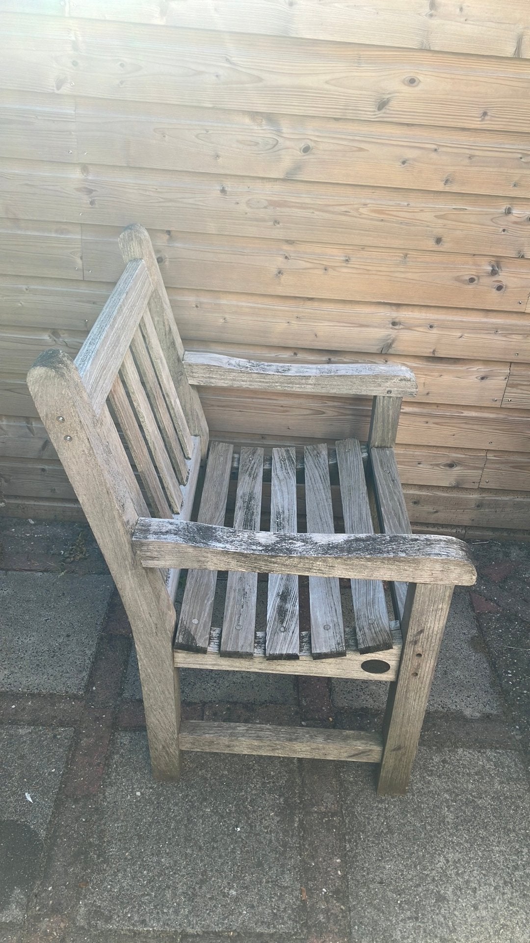 Teak and Garden blokstoelen en tafel met 2 verlengstukken, Ophalen, Gebruikt, Hout
