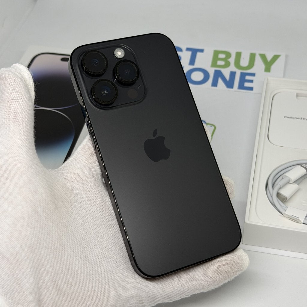 iPhone 14 Pro 128GB zwart /krasvrij glas /86% batt /garantie, Telecommunicatie, Mobiele telefoons | Apple iPhone, Zwart, Zonder simlock