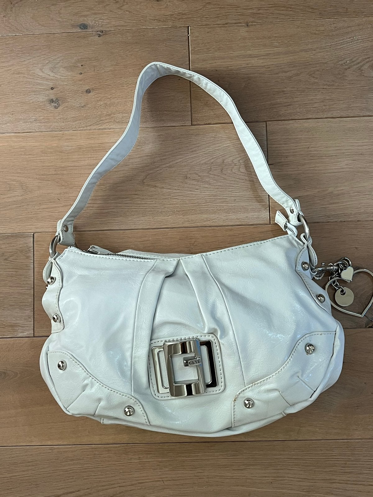 Mooie witte Guess handtas nieuw, Ophalen of Verzenden, Gebruikt, Wit, Handtas