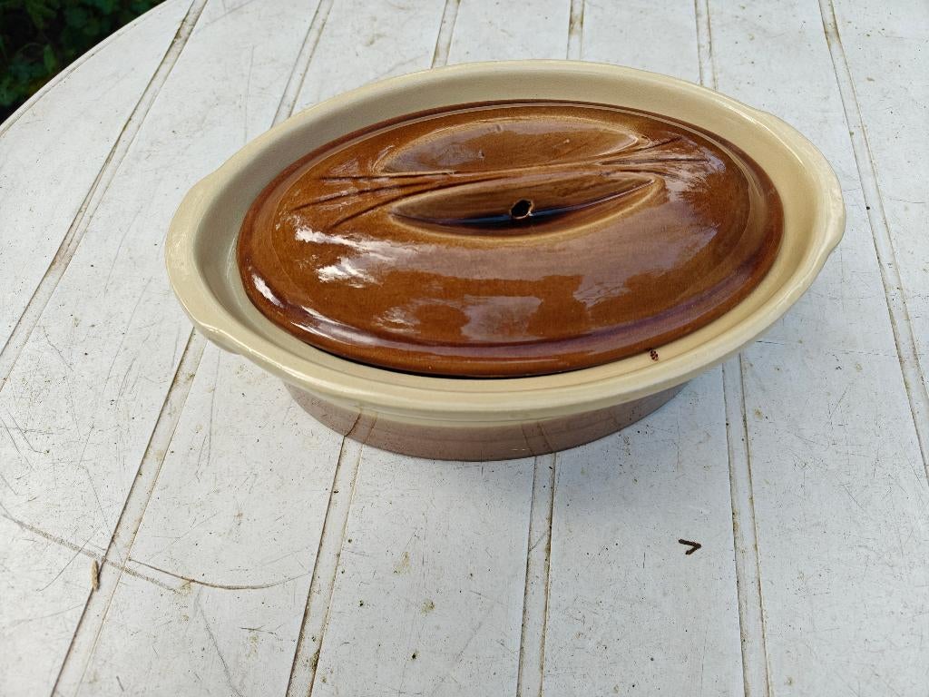 antieke keukenschaal/ paté schaal, Ophalen of Verzenden