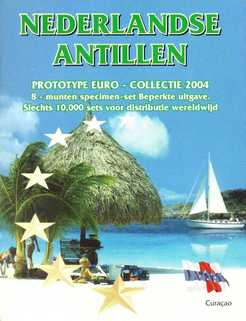 Nederlandse Antillen euro pattern set 2004, Ophalen of Verzenden, Overige landen, Overige waardes, Setje