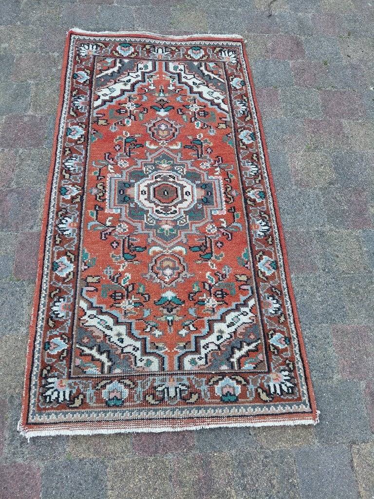 Oosters tapijt, Hamadan loper lxb = 138x72 cm., Ophalen of Verzenden