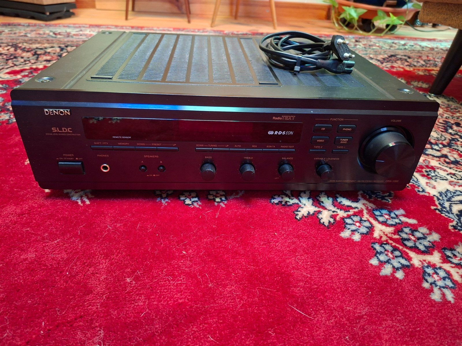Denon DRA-1000 SLDC Tuner Versterker - 190 Watt, Audio, Tv en Foto, Gebruikt, Denon, Ophalen of Verzenden, 120 watt of meer