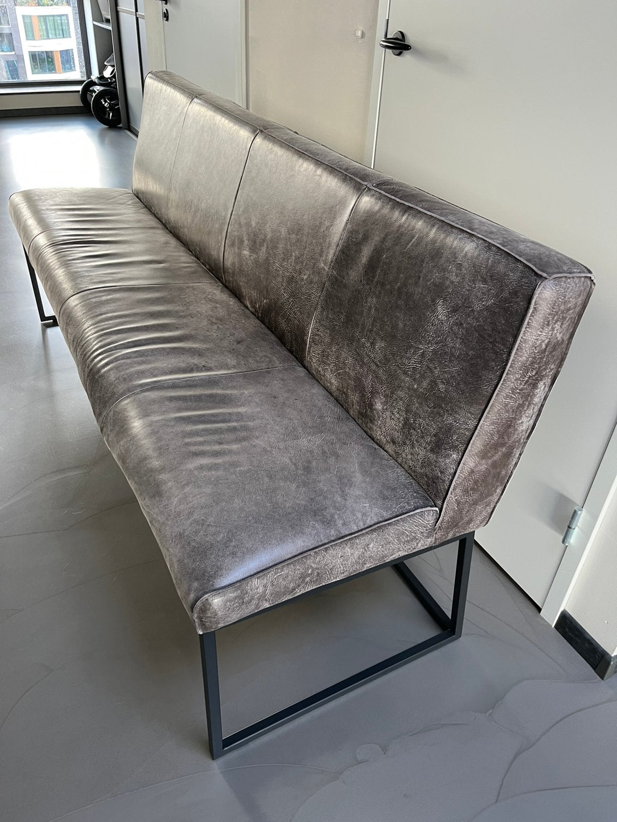 Eetkamerbank Pesara, Ophalen, Minder dan 75 cm, 150 tot 200 cm, Leer