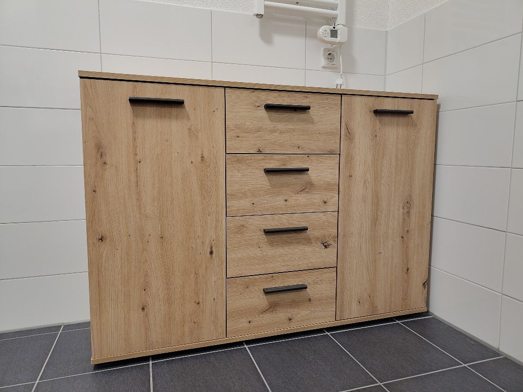 Kast Praag - eikenkleur, Ophalen, Zo goed als nieuw
