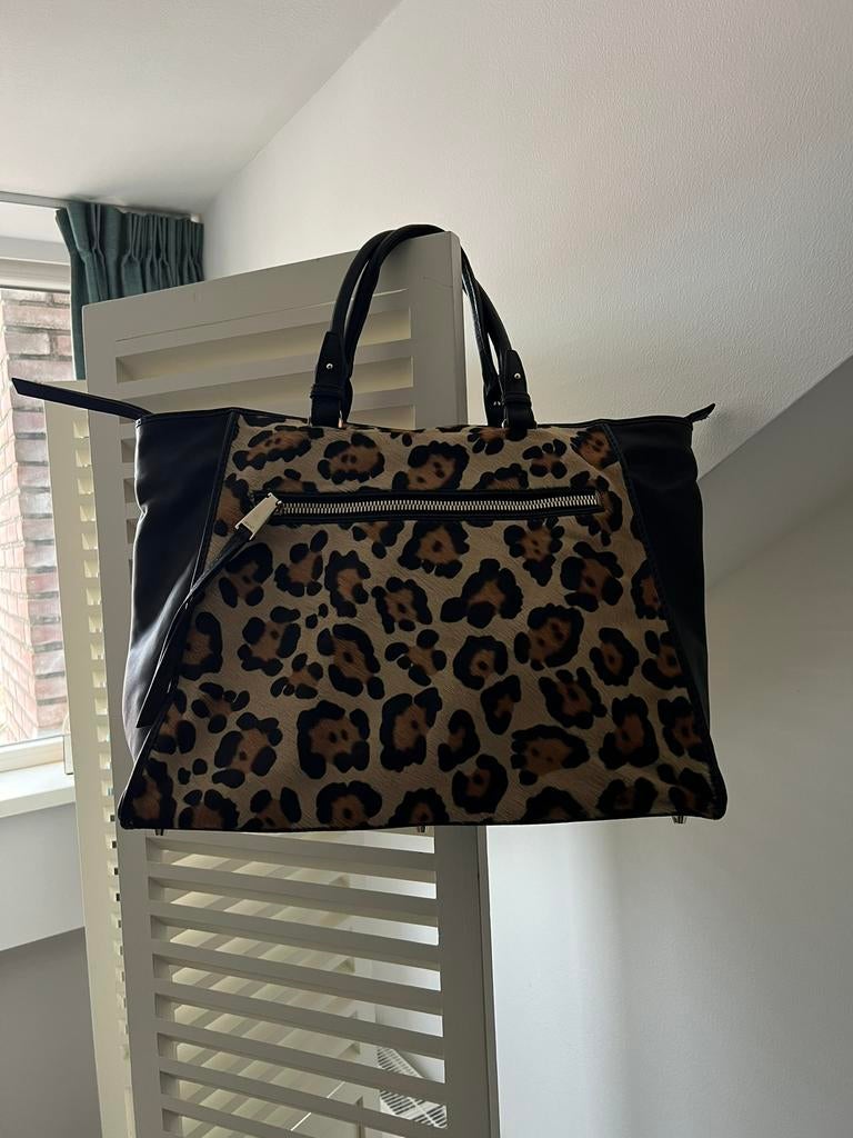 Abro leren leopard shopper tas. Nieuw!, Ophalen of Verzenden, Nieuw