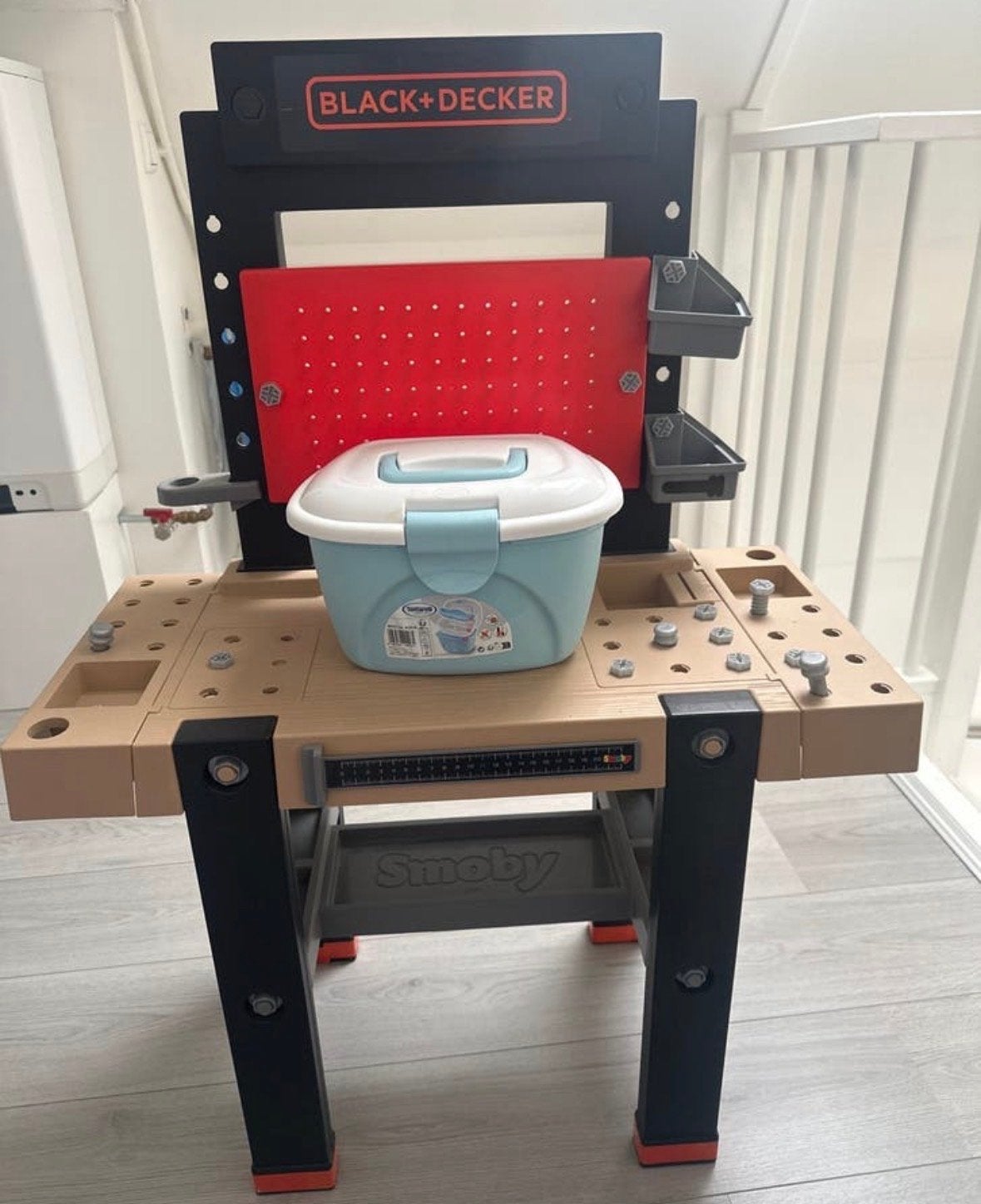 Black en Decker speelwerkbank met accessoires, Ophalen, Gebruikt, Jongen of Meisje