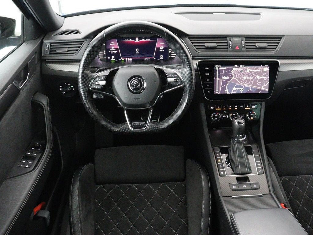 Skoda Superb 1.4 TSI iV Sportline | SOH 96% | 360 Camera | A, Auto's, Skoda, Gebruikt, 4 cilinders, Blauw, Alcantara
