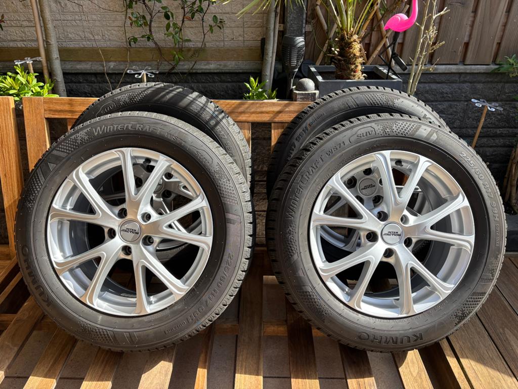 Winterbanden 225/60 R17 op licht metalen velgen, Ophalen, Gebruikt, Skoda