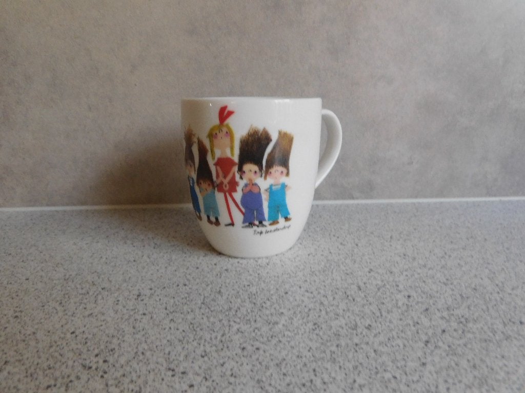 Mok 9x7,5 Pluk en de Stampertjes Fiep Westendorp, Ophalen of Verzenden, Zo goed als nieuw, Overige stijlen, Kop(pen) en/of Schotel(s)