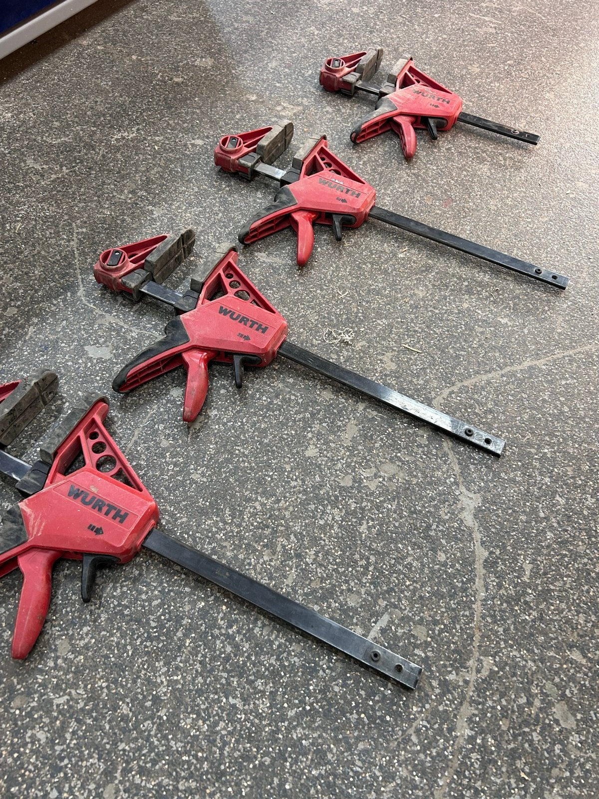 Set Würth lijmklemmen, Ophalen of Verzenden, Gebruikt, Klem, Overige merken