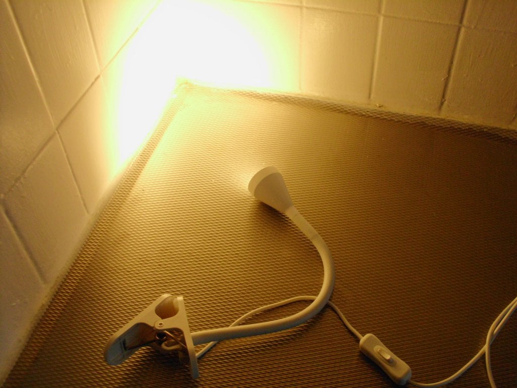 1 kleine IKEA led klemlamp wit NÄVLINGE in een keurige staat, Ophalen, Kunststof, Gebruikt, Overige typen