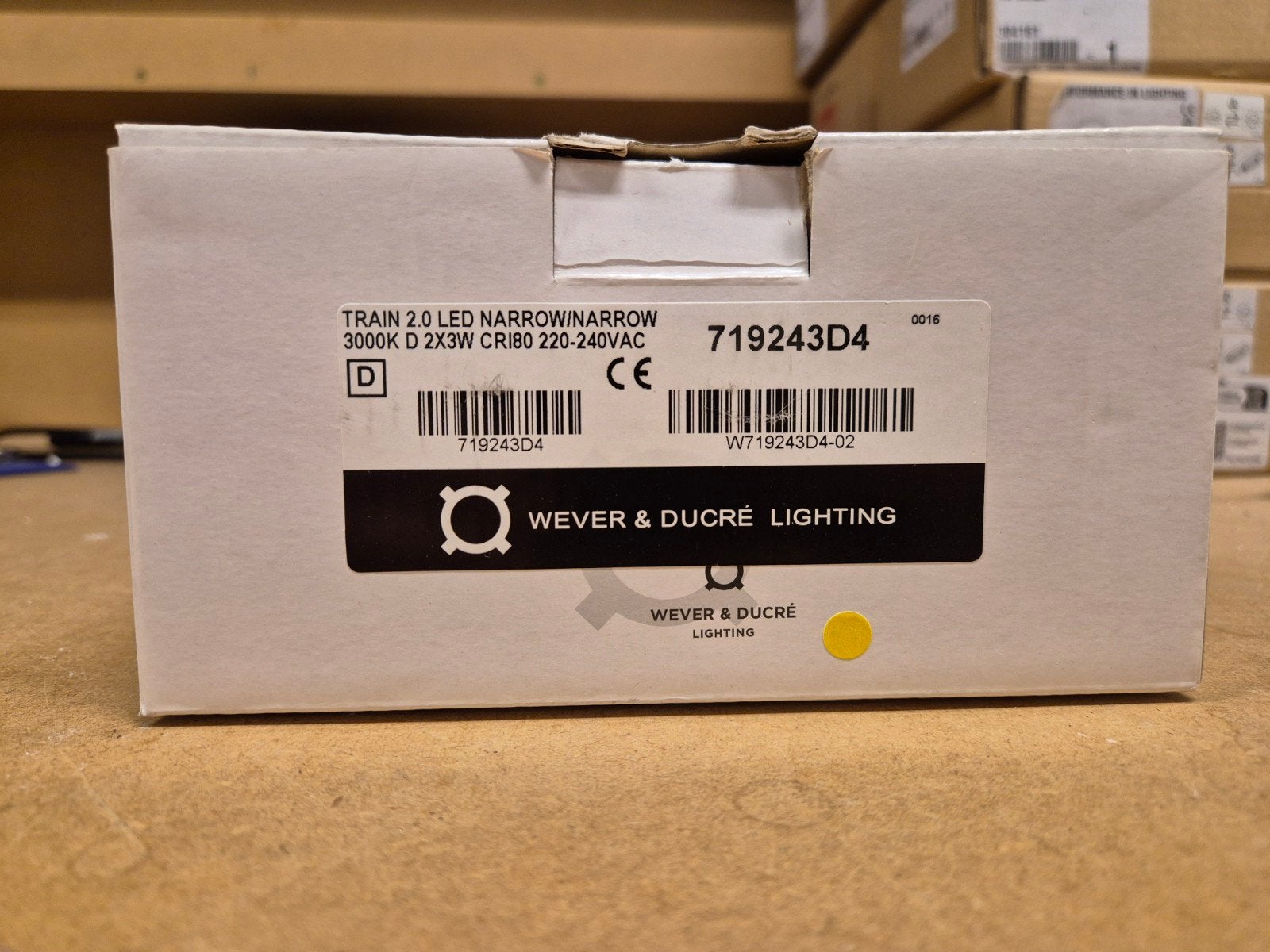 Wever & Ducré Train 2.0 LED Narrow D 2x3W 3000K, Huis en Inrichting, Metaal, Nieuw, Overige fittingen, Ophalen of Verzenden