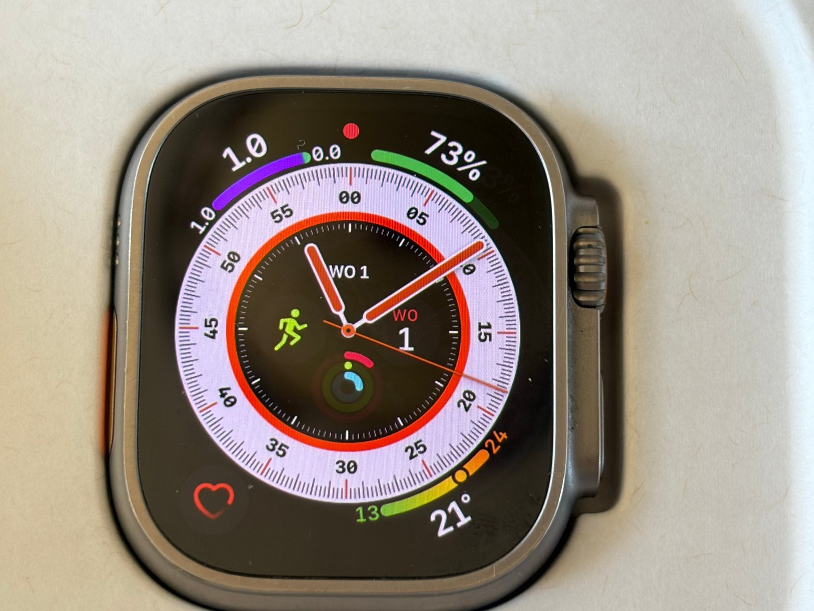 Apple Watch Ultra 1 - Zo goed als nieuw., Sieraden, Tassen en Uiterlijk, Smartwatches, Afstand, IOS, Ophalen of Verzenden, Zo goed als nieuw