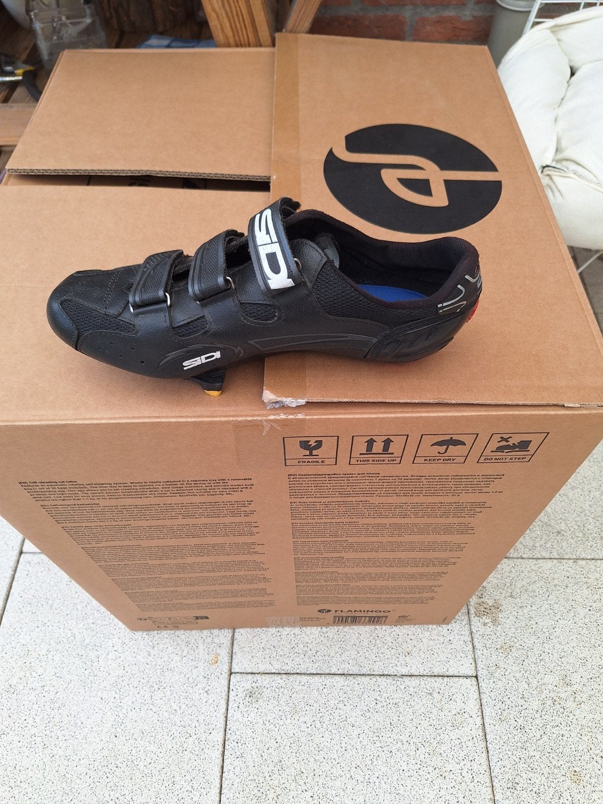 Sidi Millennium Carbon wielrenschoenen - Maat 46, Ophalen of Verzenden, Gebruikt, Kleding