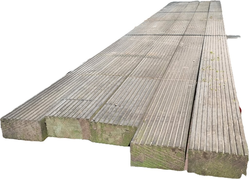 Hardhouten ( vlonder ) balken / brugdekdelen - nr: HB25, Tuin en Terras, Ophalen, Nieuw, Hardhout, 250 cm of meer
