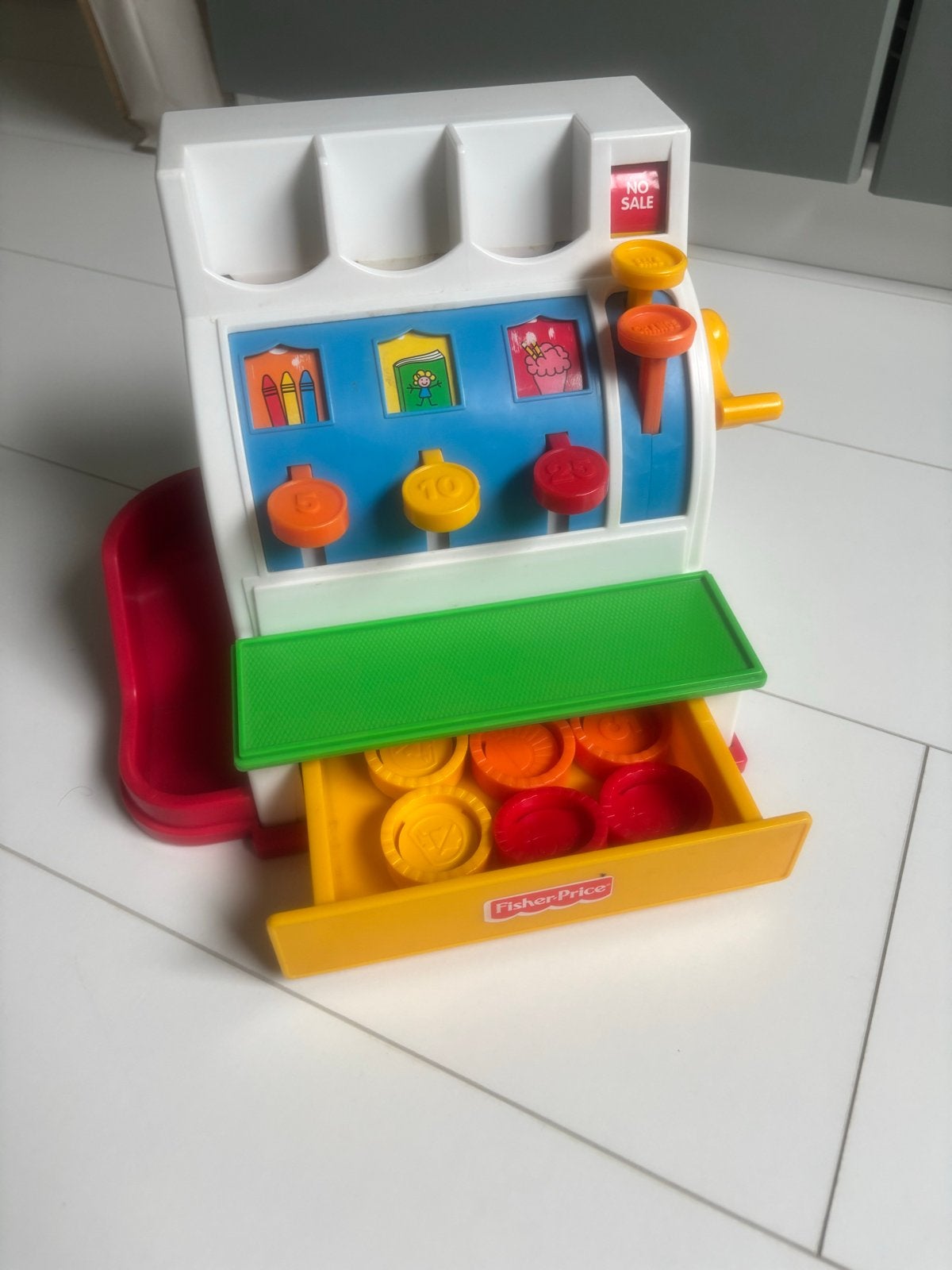 Fisher-Price Kassaspeelgoed met munten, Kinderen en Baby's, Ophalen, Gebruikt, Speelset