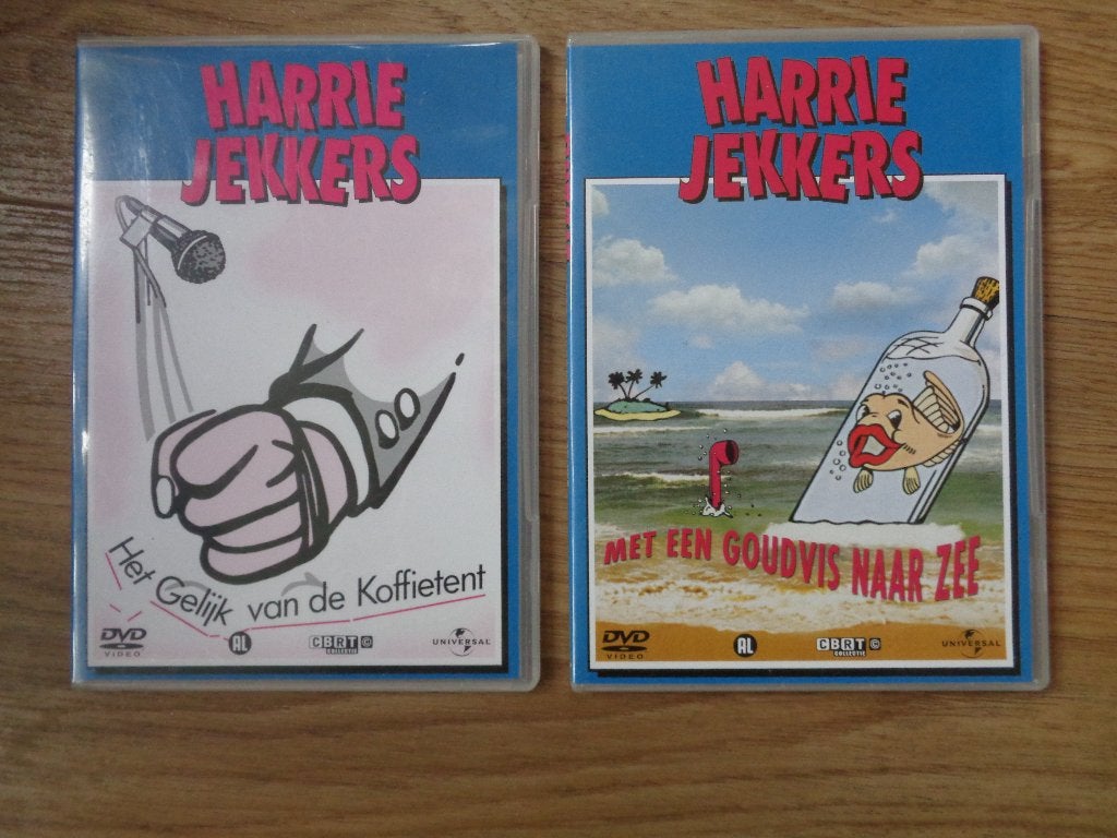 Harrie Jekkers 2x DVD Goudvis en Koffietent, Alle leeftijden, Ophalen, Zo goed als nieuw, Stand-up of Theatershow