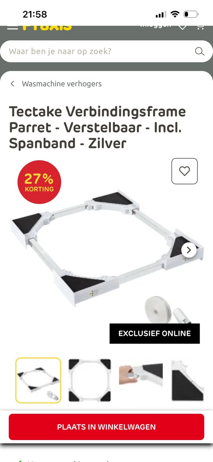 Verbindingsframe, Ophalen, Zo goed als nieuw