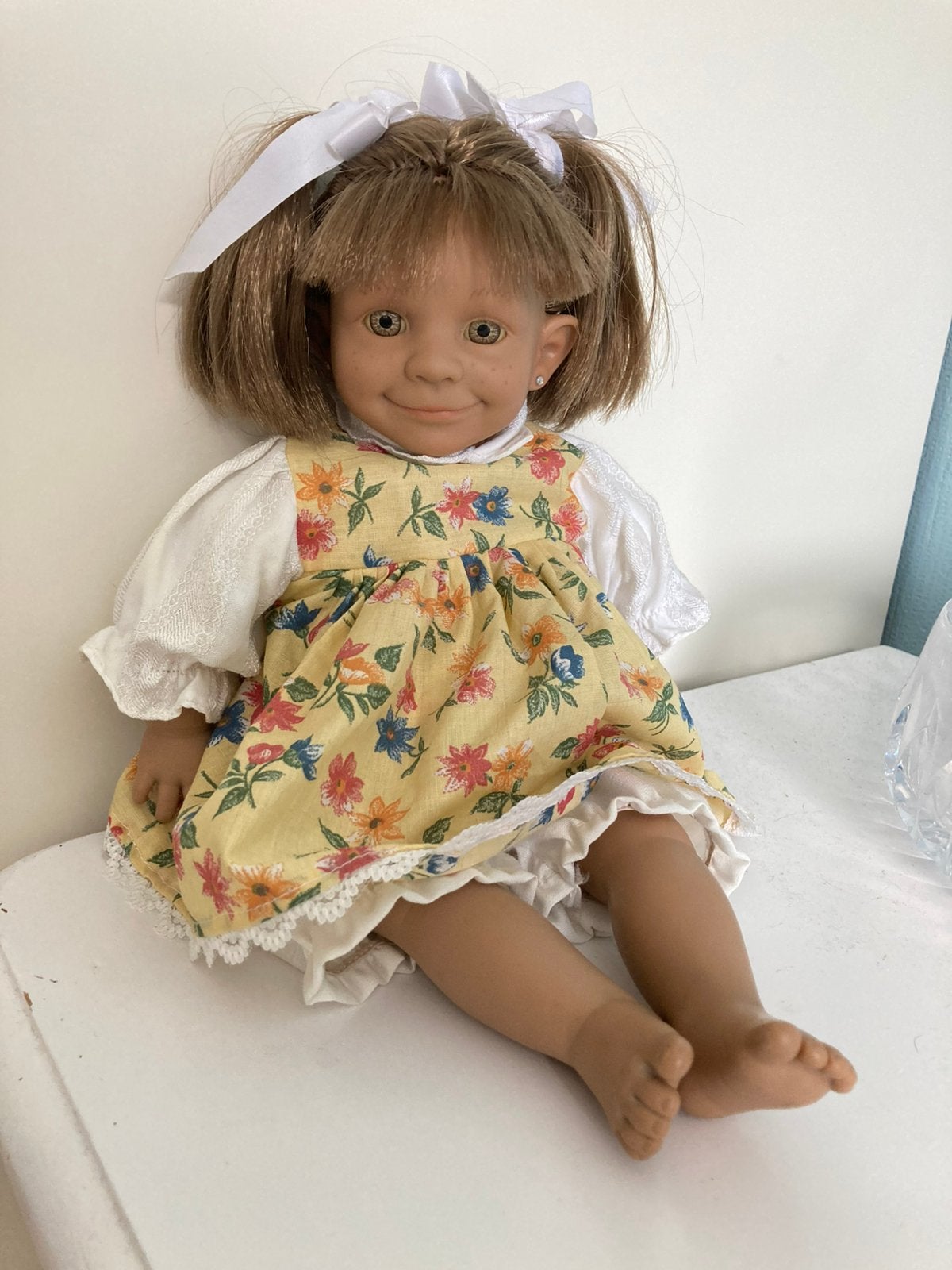 Vintage popje, 39 cm lang., Ophalen of Verzenden, Zo goed als nieuw, Pop