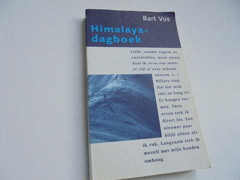 Himalaya-dagboek Bart Vos (RBij6-64), Ophalen of Verzenden, Zo goed als nieuw, Balsport