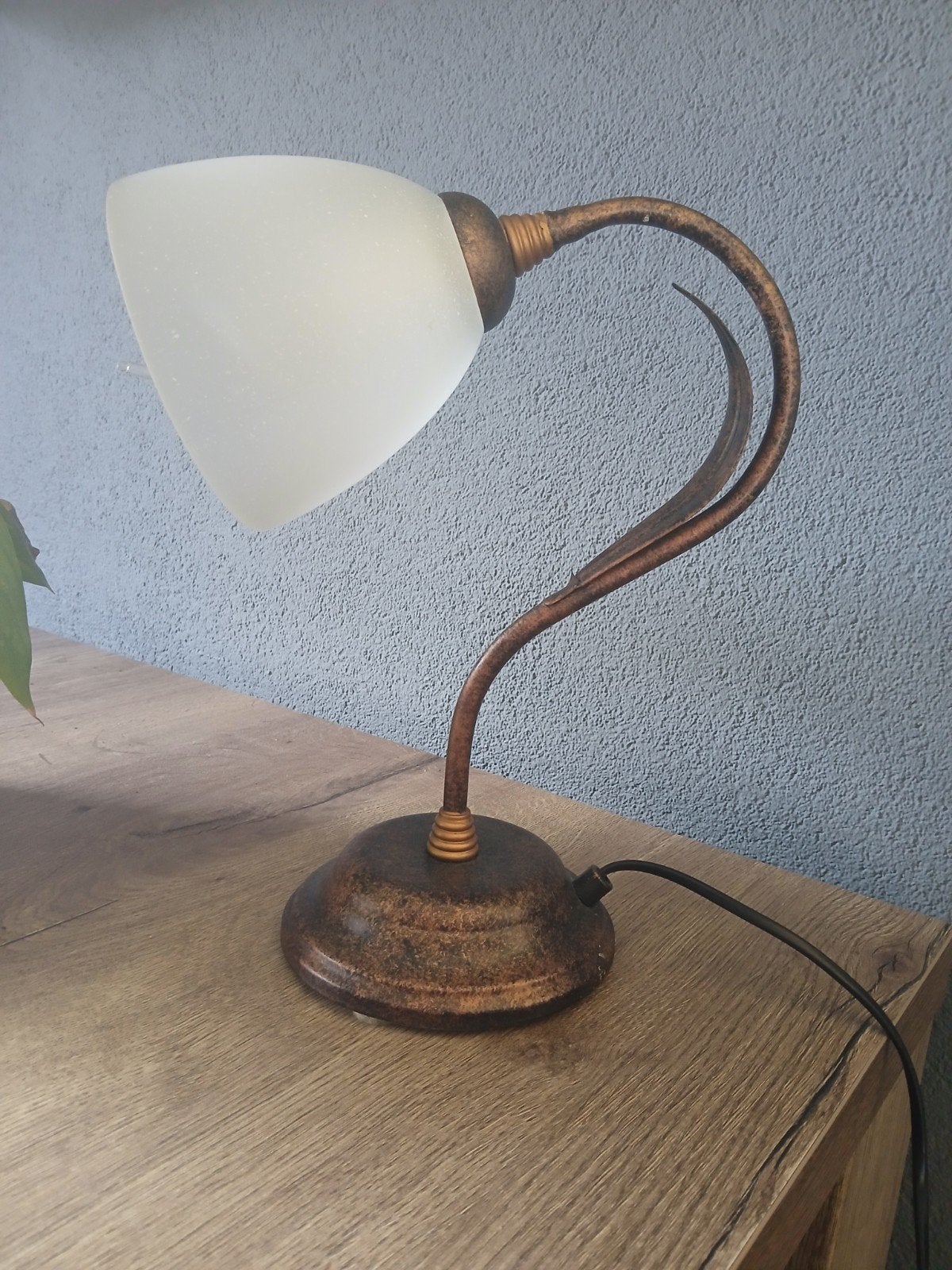 Vintage tafel/schemerlampje, Ophalen, Gebruikt, Vintage, 32 cm
