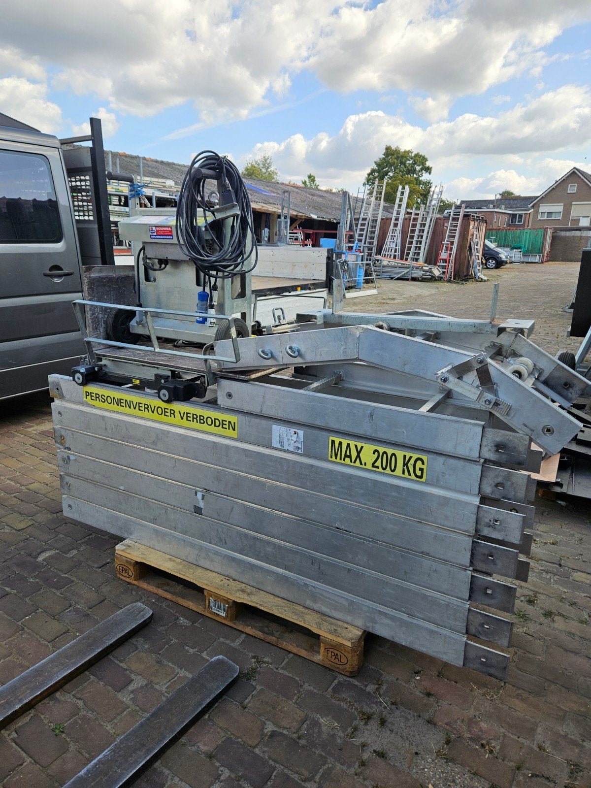Bouma BM 200 2018 ladderlift 13 mtr met knikstuk, Ophalen, Bouma, ., .