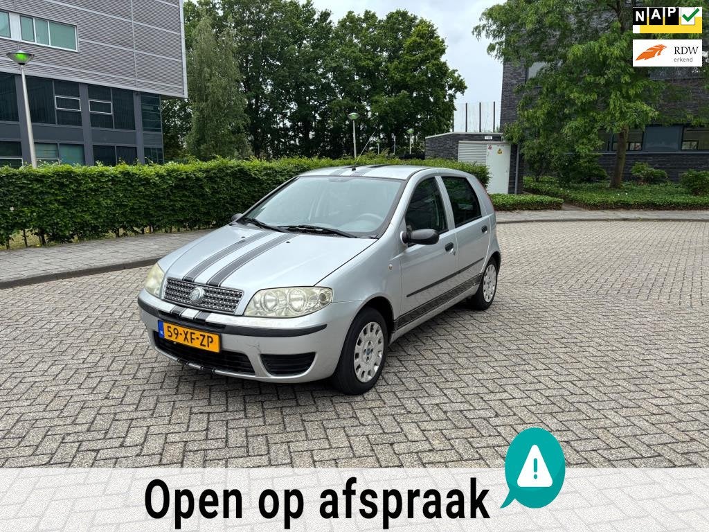 Fiat Punto 1.2 Classic airco 01-09-27 Apk 124000km nap, Auto's, Voorwielaandrijving, Stof, Gebruikt, 4 cilinders