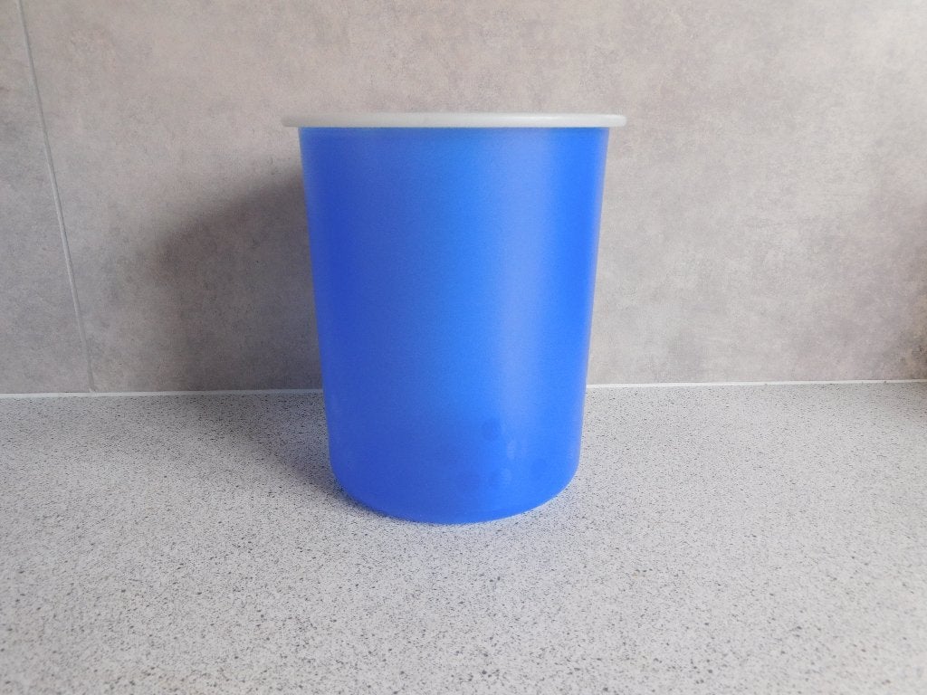 Tupperware Voorraadbus 2 Ltr. Blauw, Ophalen of Verzenden, Zo goed als nieuw, Blauw, Overige typen