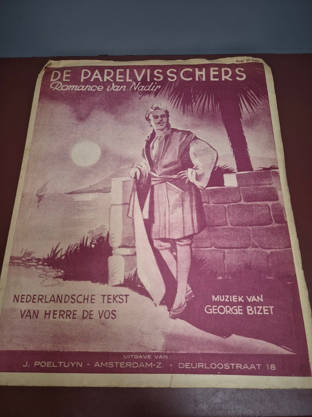 De Parelvisschers - Romance van Nadir bladmuziek, Muziek en Instrumenten, Piano, Gebruikt, Klassiek, Ophalen of Verzenden