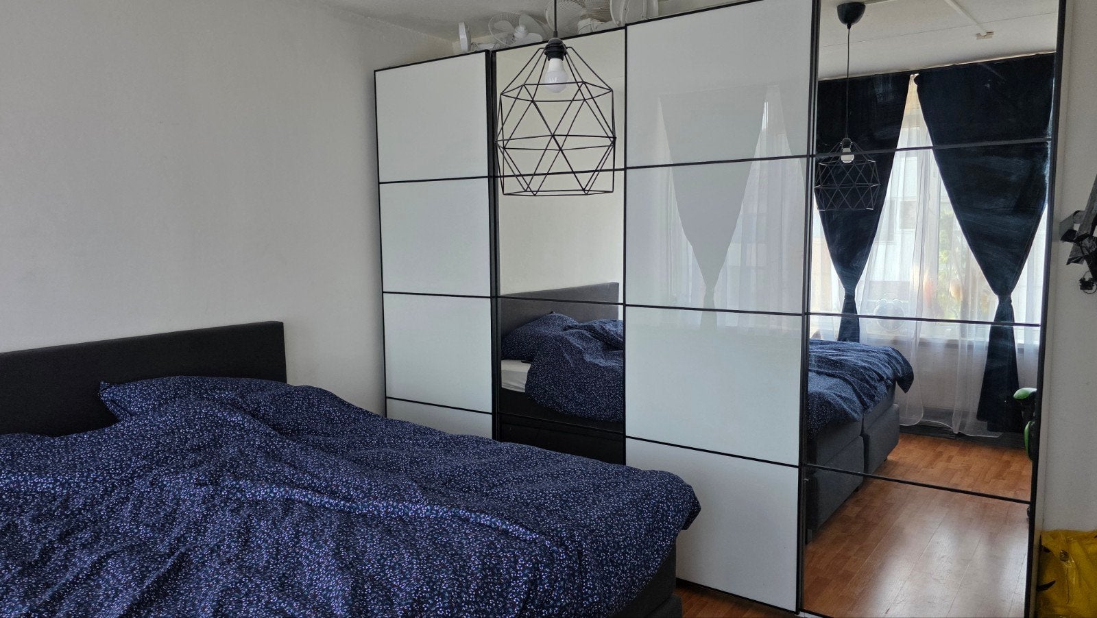 IKEA PAX Kledingkast met spiegel en lades, Ophalen, 50 tot 75 cm, 200 cm of meer