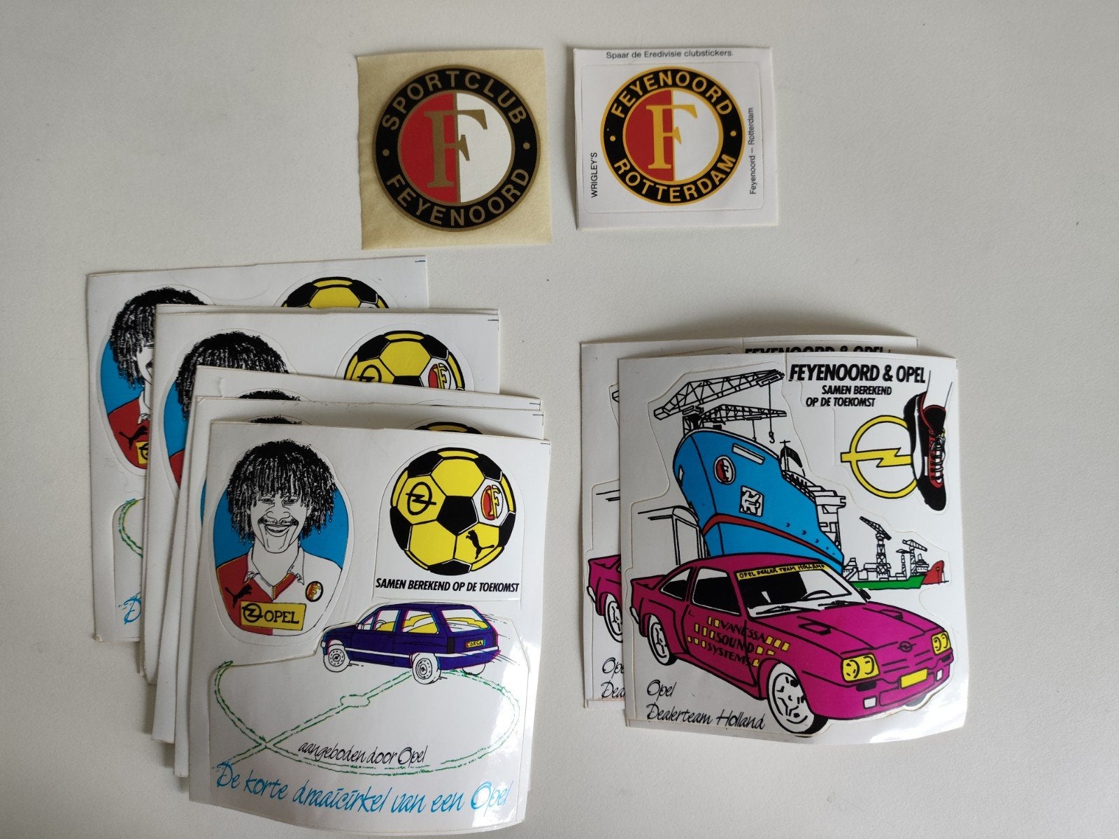 Feyenoord stickers - Vintage collectie, Verzamelen, Stickers, Ophalen of Verzenden