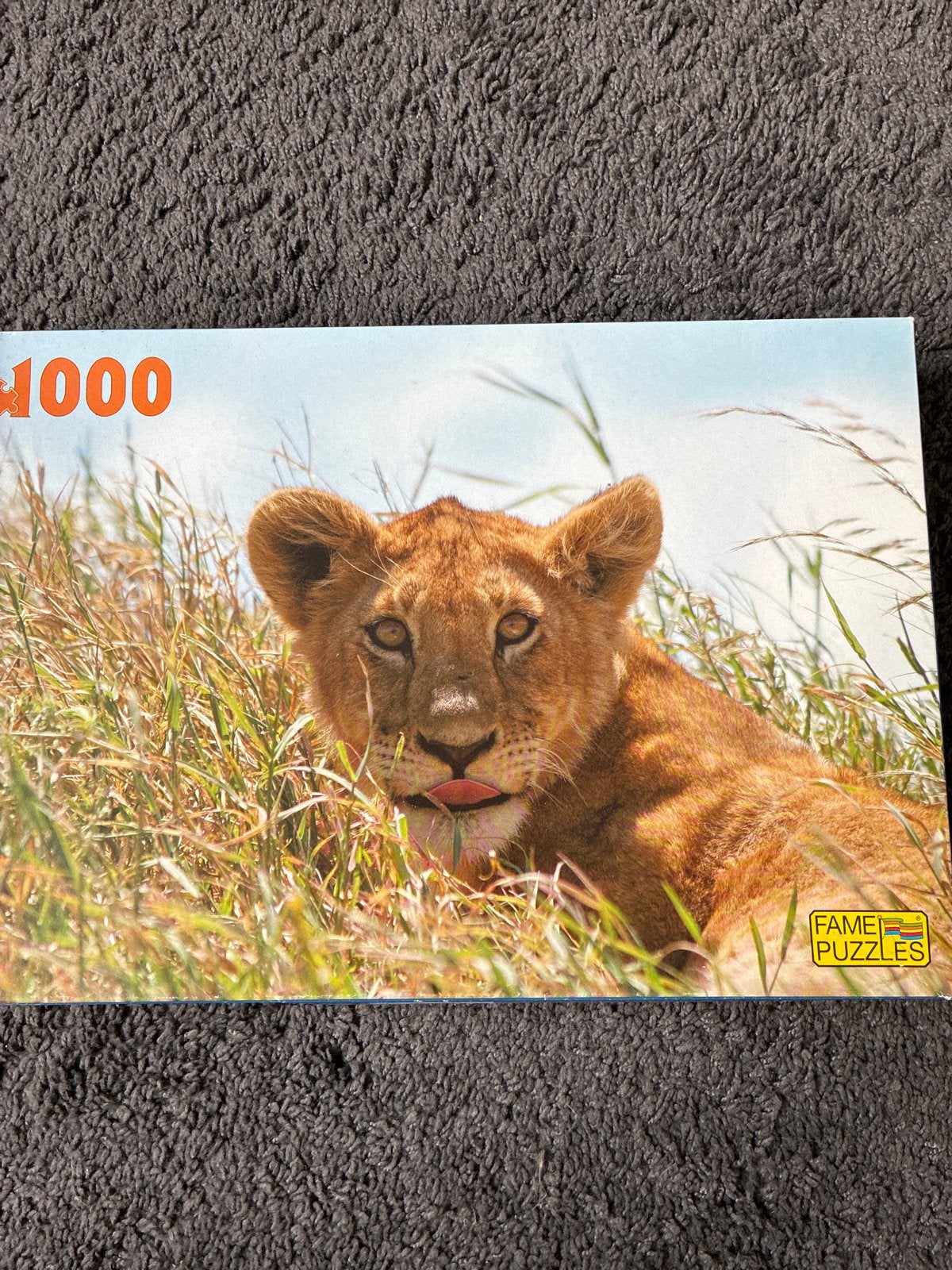 Fame Puzzles Leeuwenwelp 1000 stukjes, Hobby en Vrije tijd, Ophalen, 500 t/m 1500 stukjes, Gebruikt, Legpuzzel
