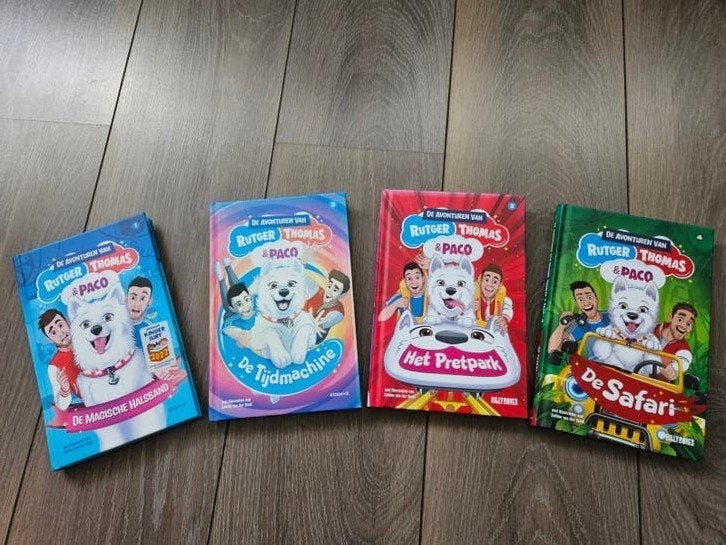 De Avonturen van Rutger, Thomas & Paco - 4 Boeken, Boeken, Kinderboeken | Jeugd | 13 jaar en ouder, Zo goed als nieuw, Ophalen of Verzenden