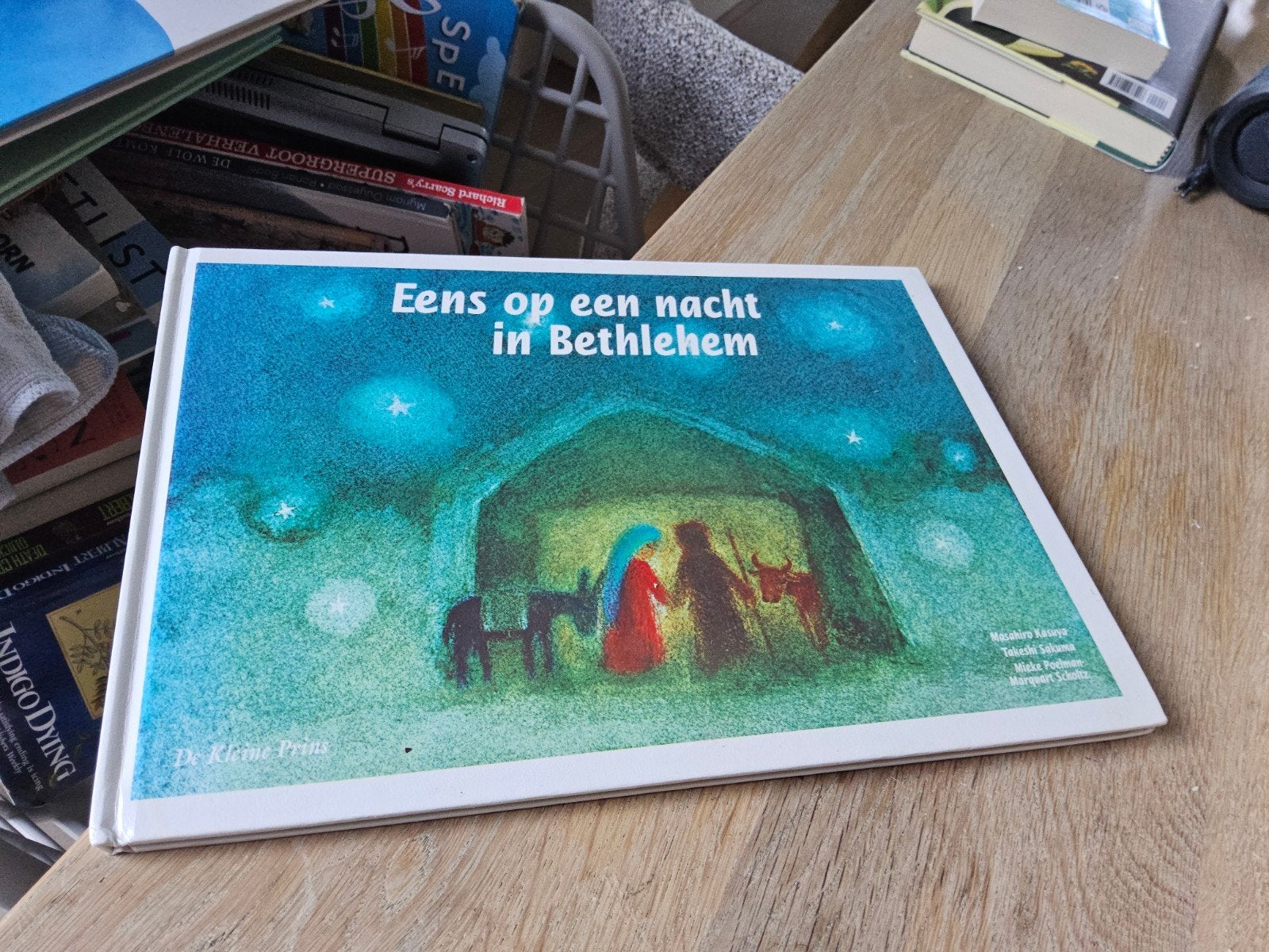 Eens op een nacht in Bethlehem Kerstverhaal Masahiro Kasuya, Ophalen of Verzenden, Zo goed als nieuw, Diverse auteurs, 2 tot 3 jaar